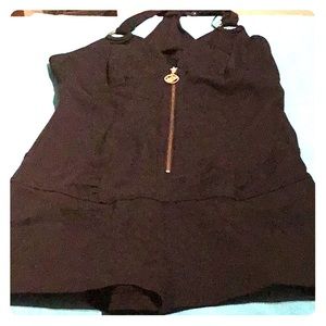 Black  mini romper